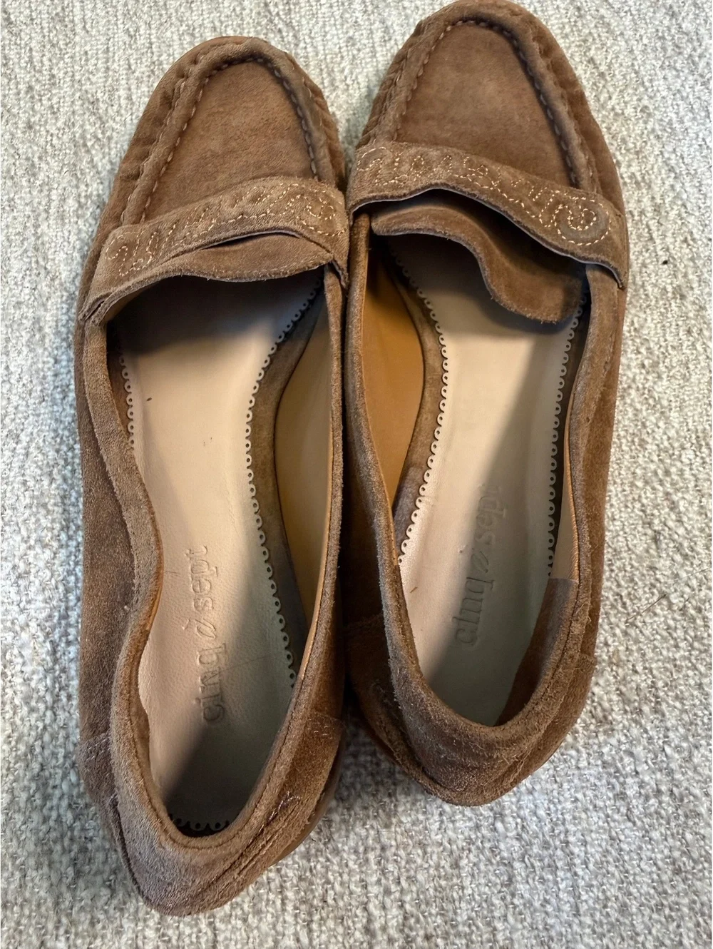 Cinq à Sept Brown Suede  Amour Women's Loafers